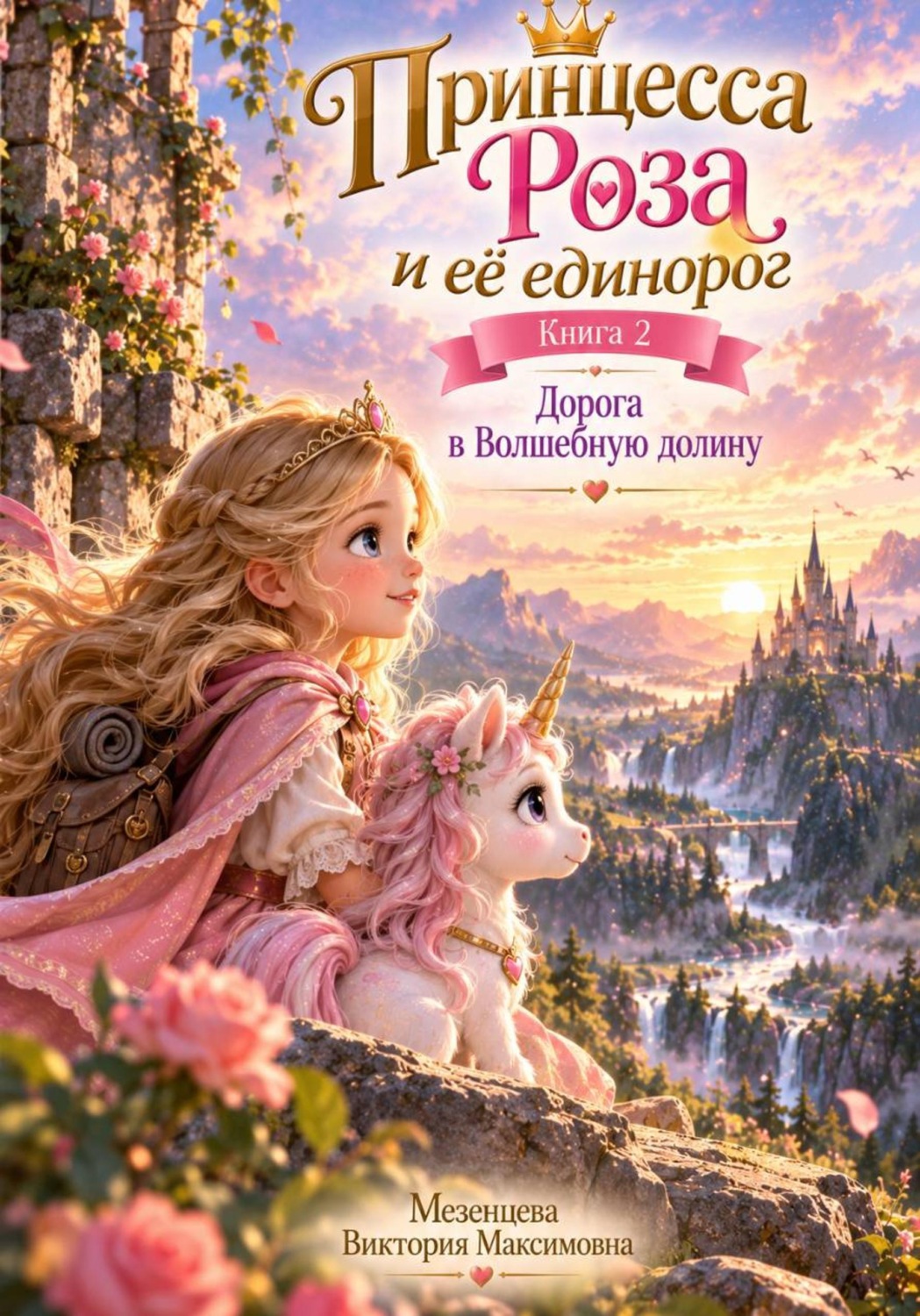 Обложка книги «Принцесса Роза и её единорог. Книга 2. Дорога в Волшебную долину»
