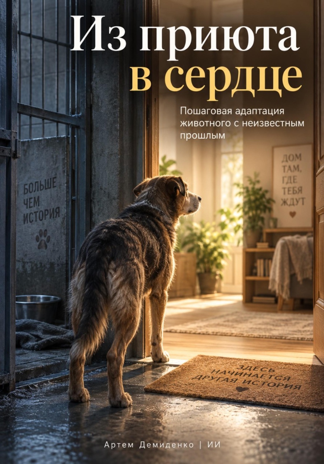 Обложка книги «Из приюта в сердце: Пошаговая адаптация животного с неизвестным прошлым»