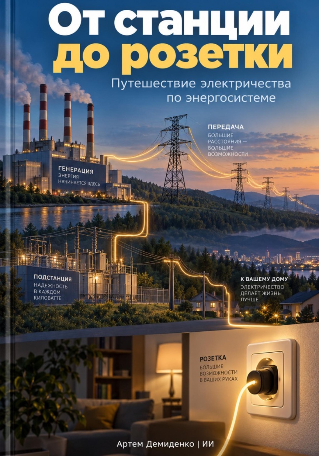 Обложка книги «От станции до розетки: Путешествие электричества по энергосистеме»
