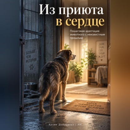 Обложка книги «Из приюта в сердце: Пошаговая адаптация животного с неизвестным прошлым»