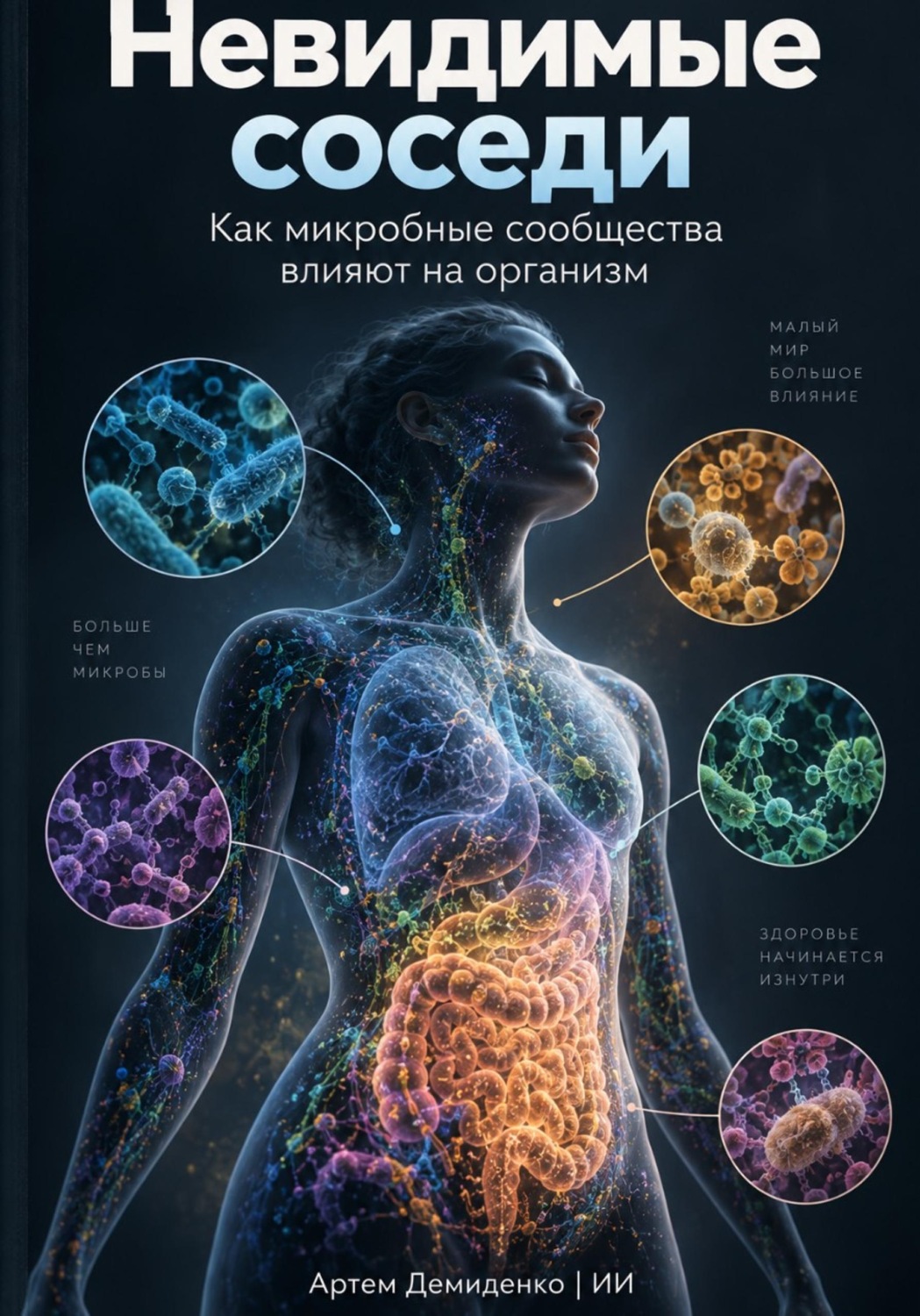 Обложка книги «Невидимые соседи: Как микробные сообщества влияют на организм»