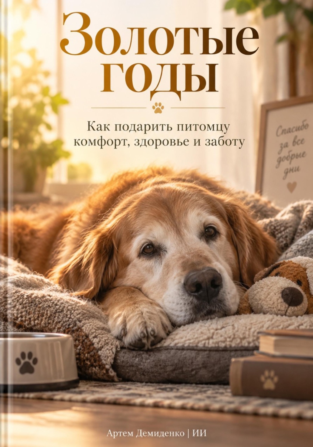 Обложка книги «Золотые годы: Как подарить питомцу комфорт, здоровье и заботу»