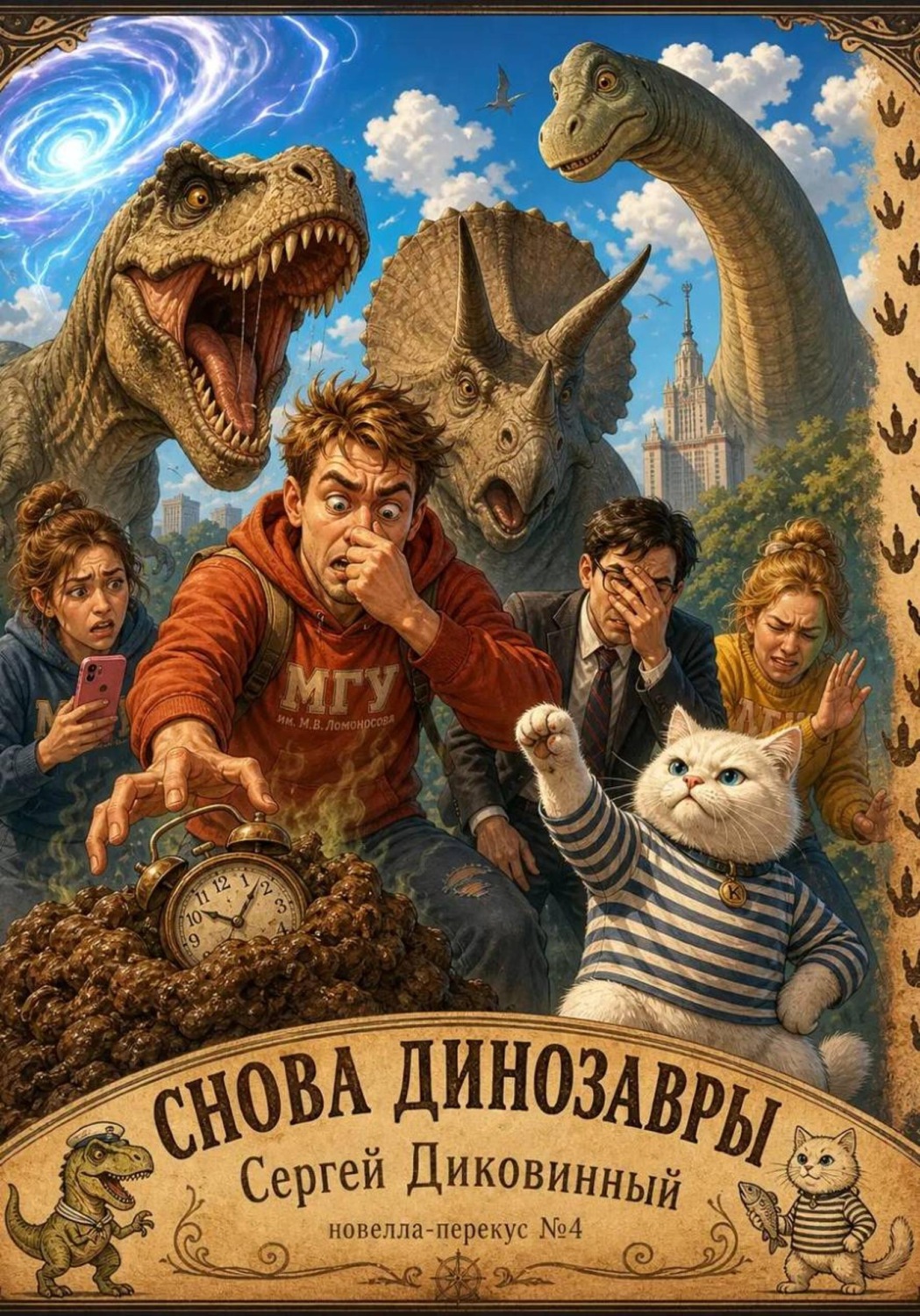 Обложка книги «СНОВА ДИНОЗАВРЫ»
