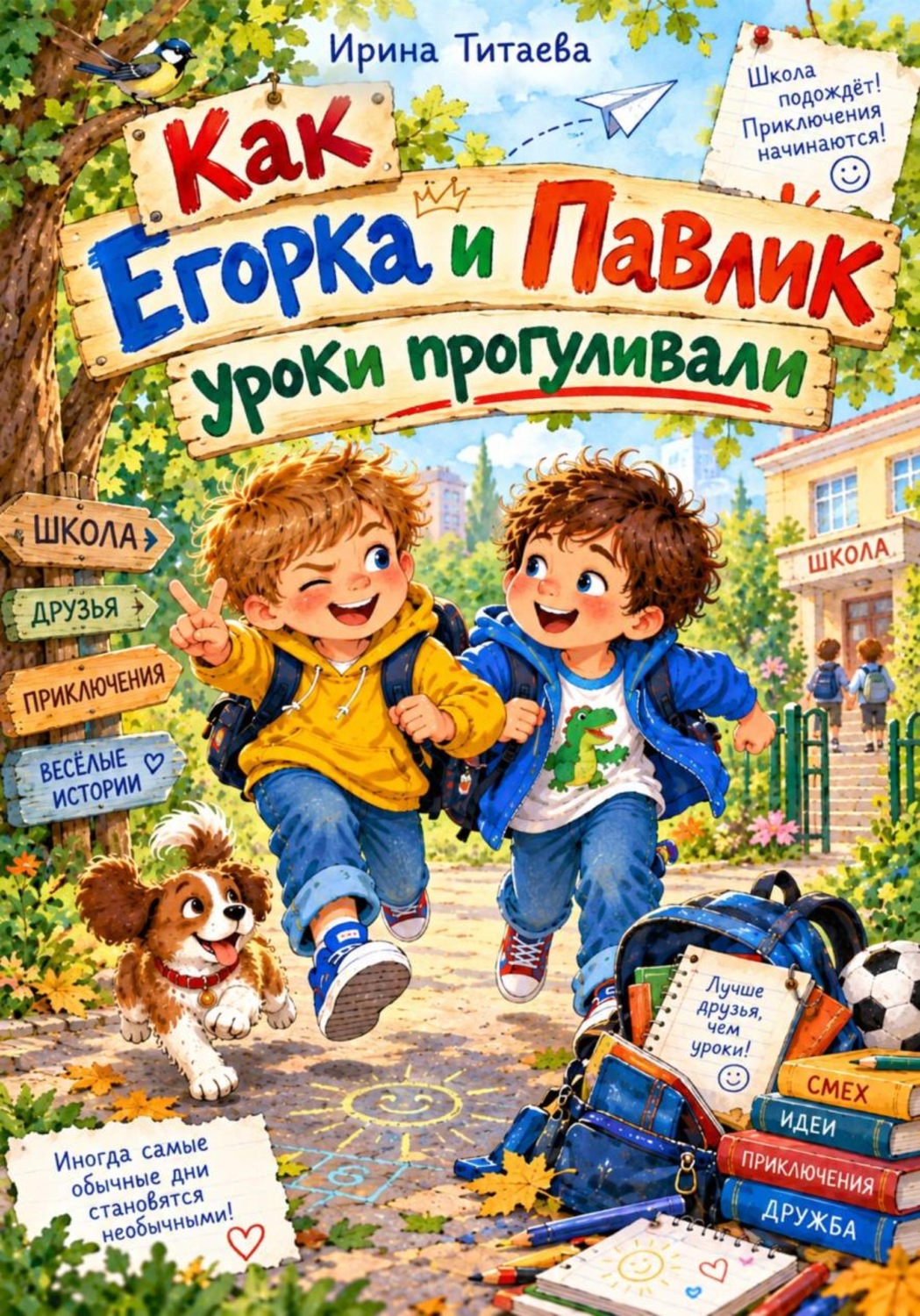 Обложка книги «Как Егорка и Павлик уроки прогуливали»