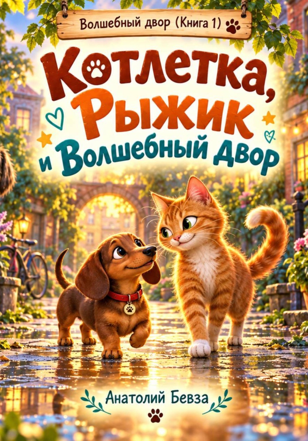 Обложка книги «Котлетка, Рыжик и Волшебный двор»