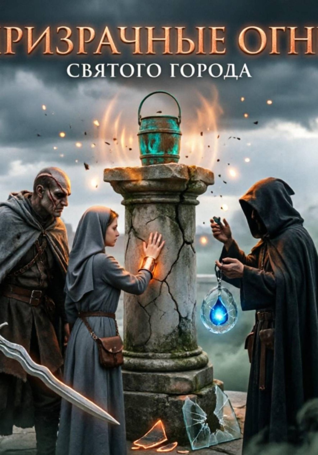 Обложка книги «Призрачные огни святого города»
