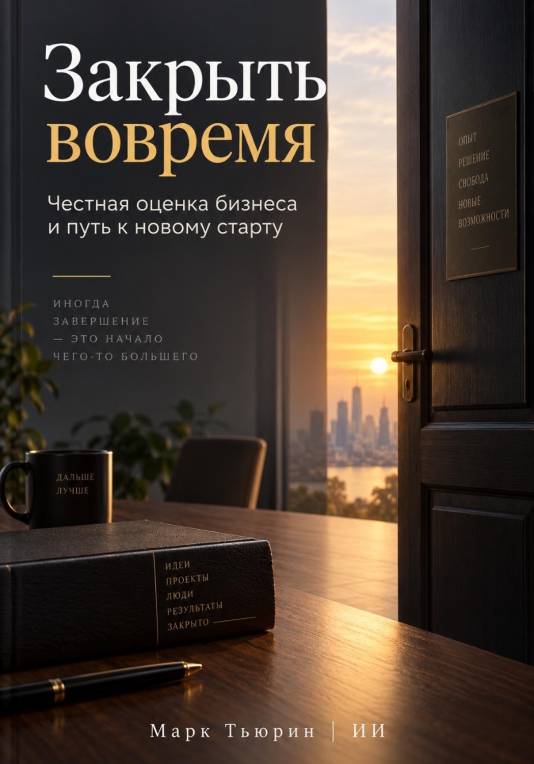 Обложка книги «Закрыть вовремя: Честная оценка бизнеса и путь к новому старту»