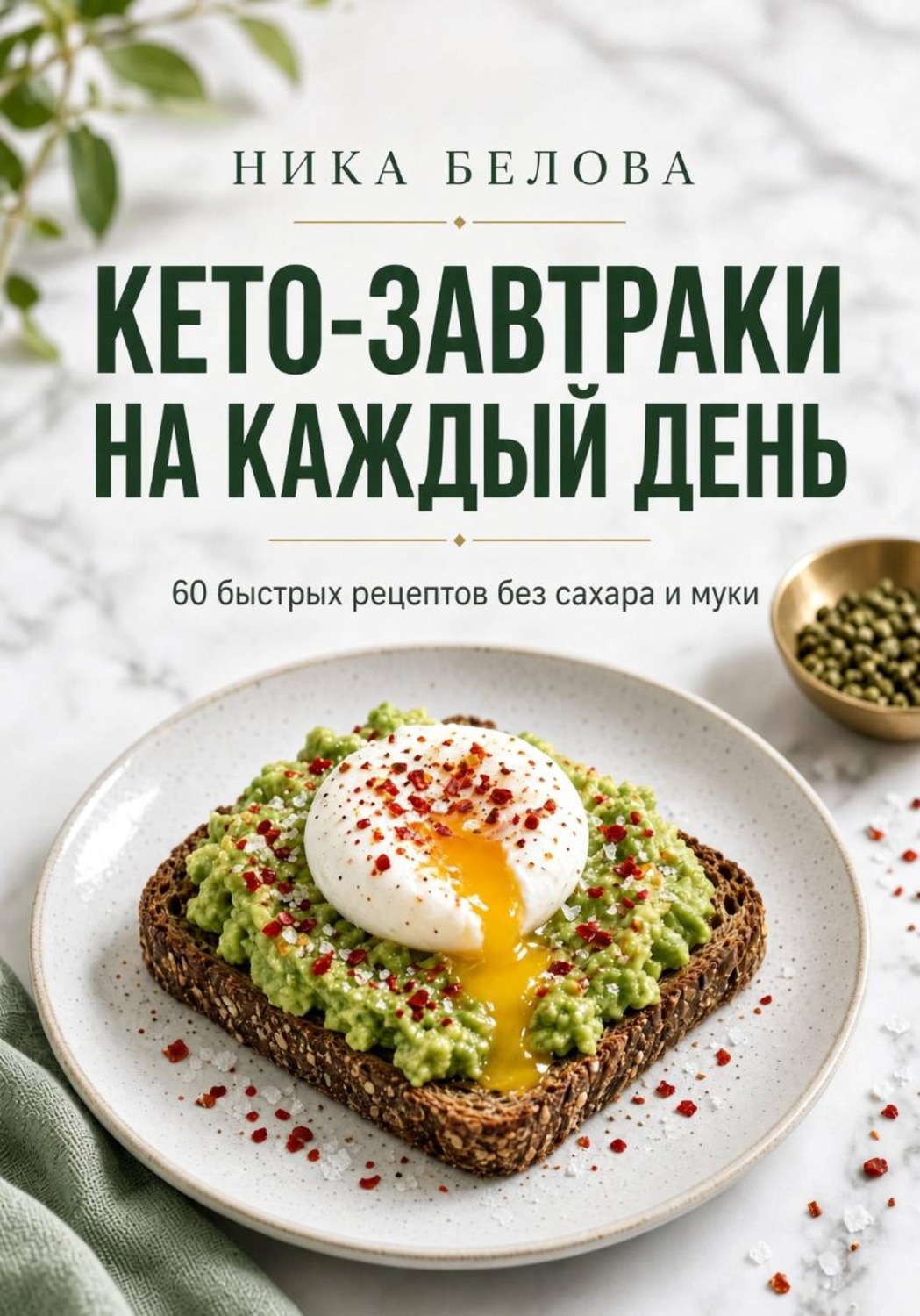 Обложка книги «Кето-завтраки на каждый день. 60 рецептов»