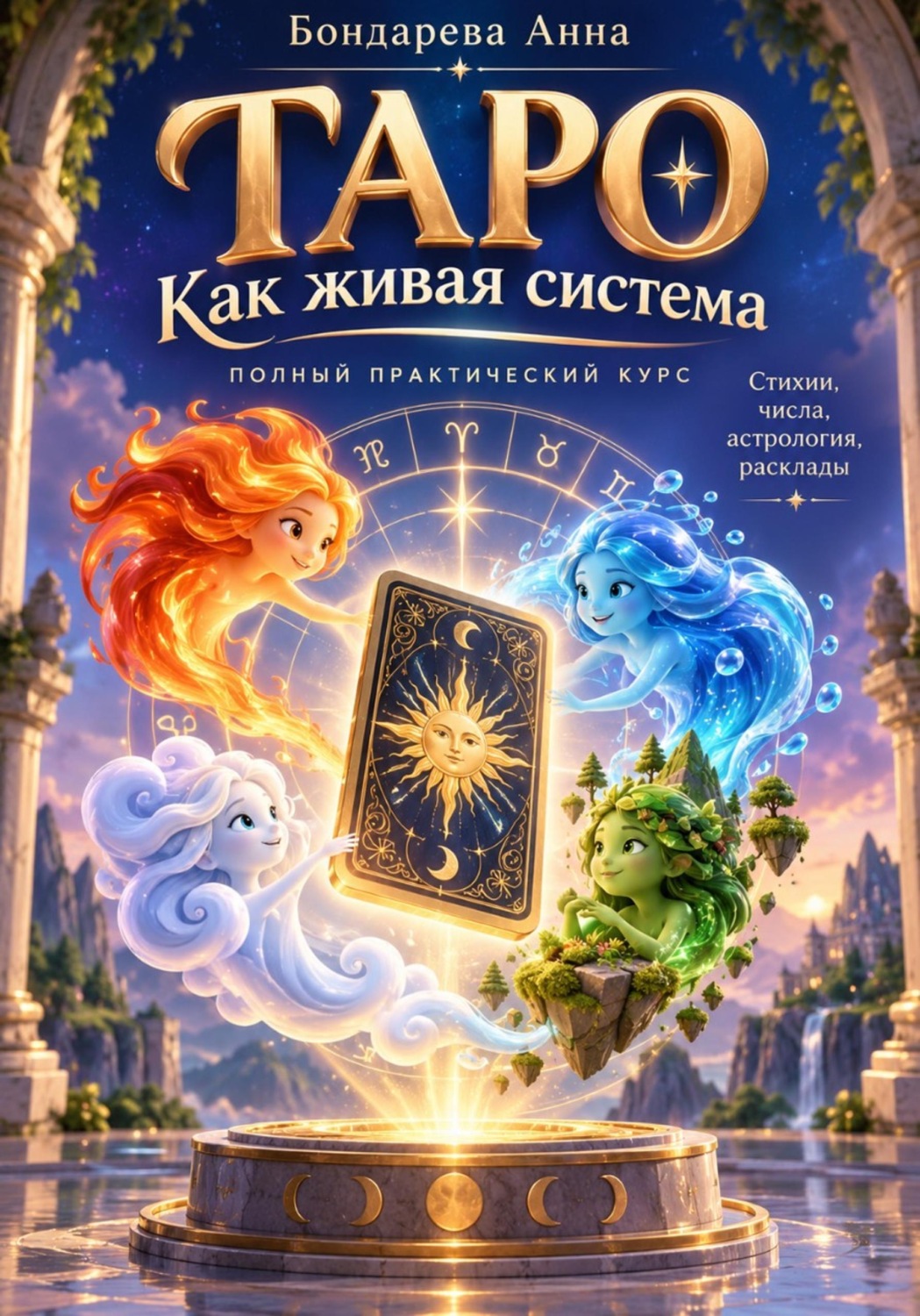 Обложка книги «Таро как живая система. Стихии. Числа. Астрология»