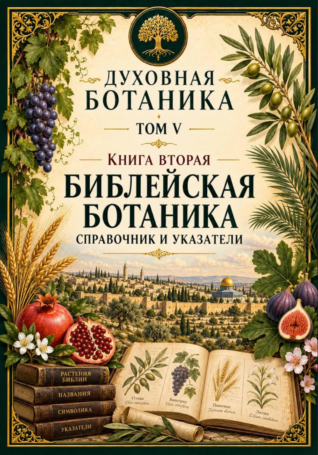 Обложка книги «Духовная ботаника. Том V. Книга вторая. Библейская ботаника. Справочник и указатели»