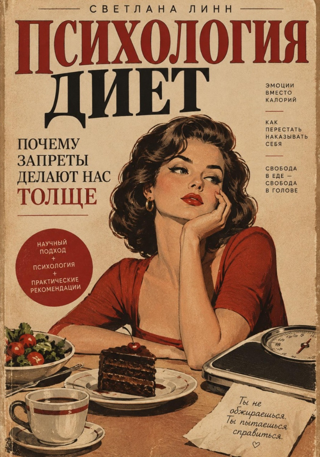 Обложка книги «Психология диет: почему запреты делают нас толще»