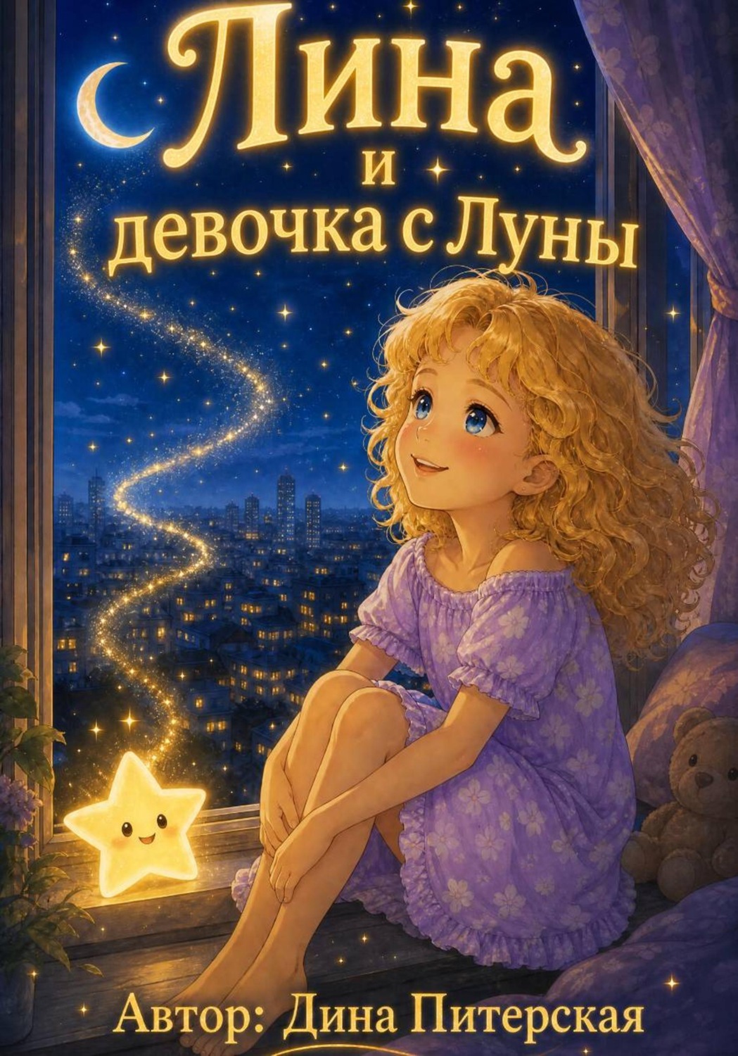 Обложка книги «Лина и девочка с Луны»