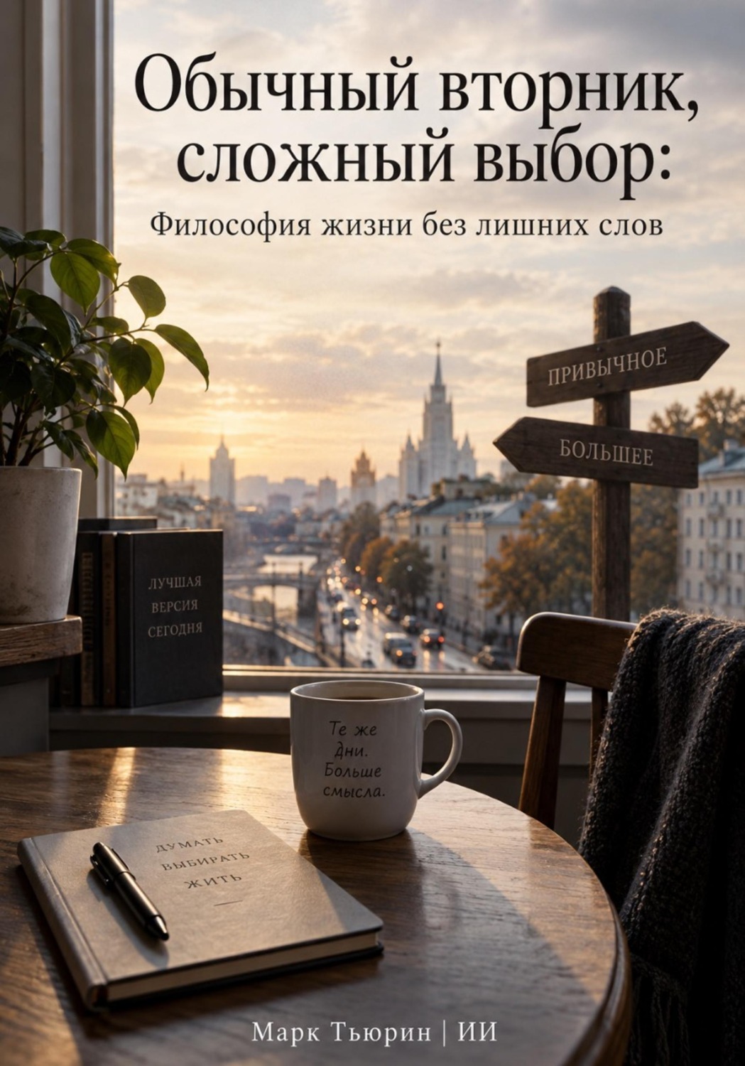 Обложка книги «Обычный вторник, сложный выбор: Философия жизни без лишних слов»