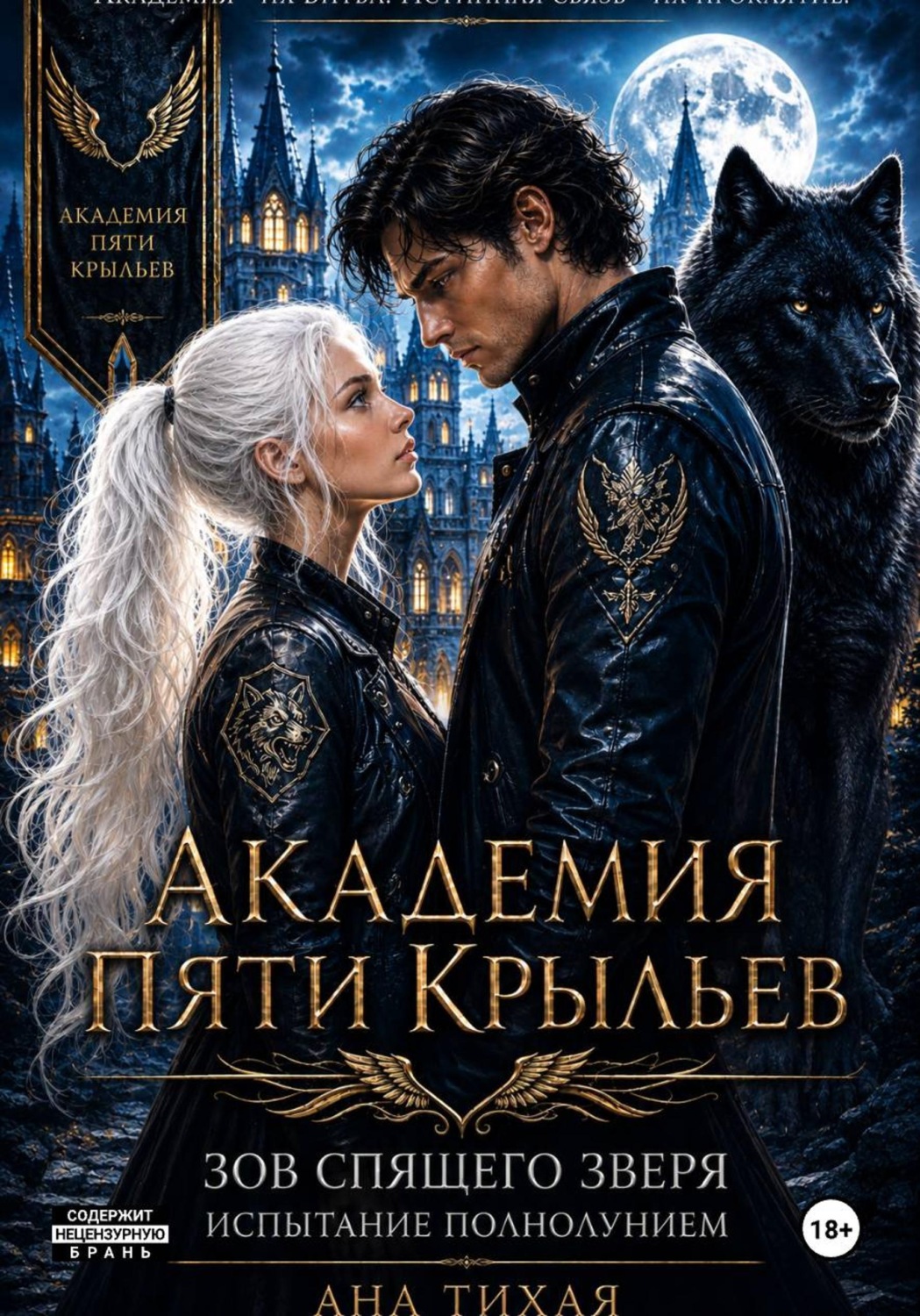 Обложка книги «Академия Пяти Крыльев: Испытание полнолунием»