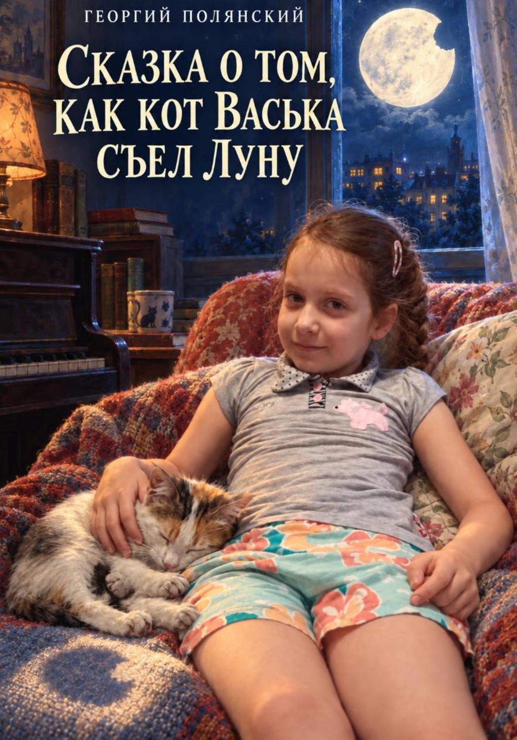 Обложка книги «Сказка о том, как кот Васька съел луну»