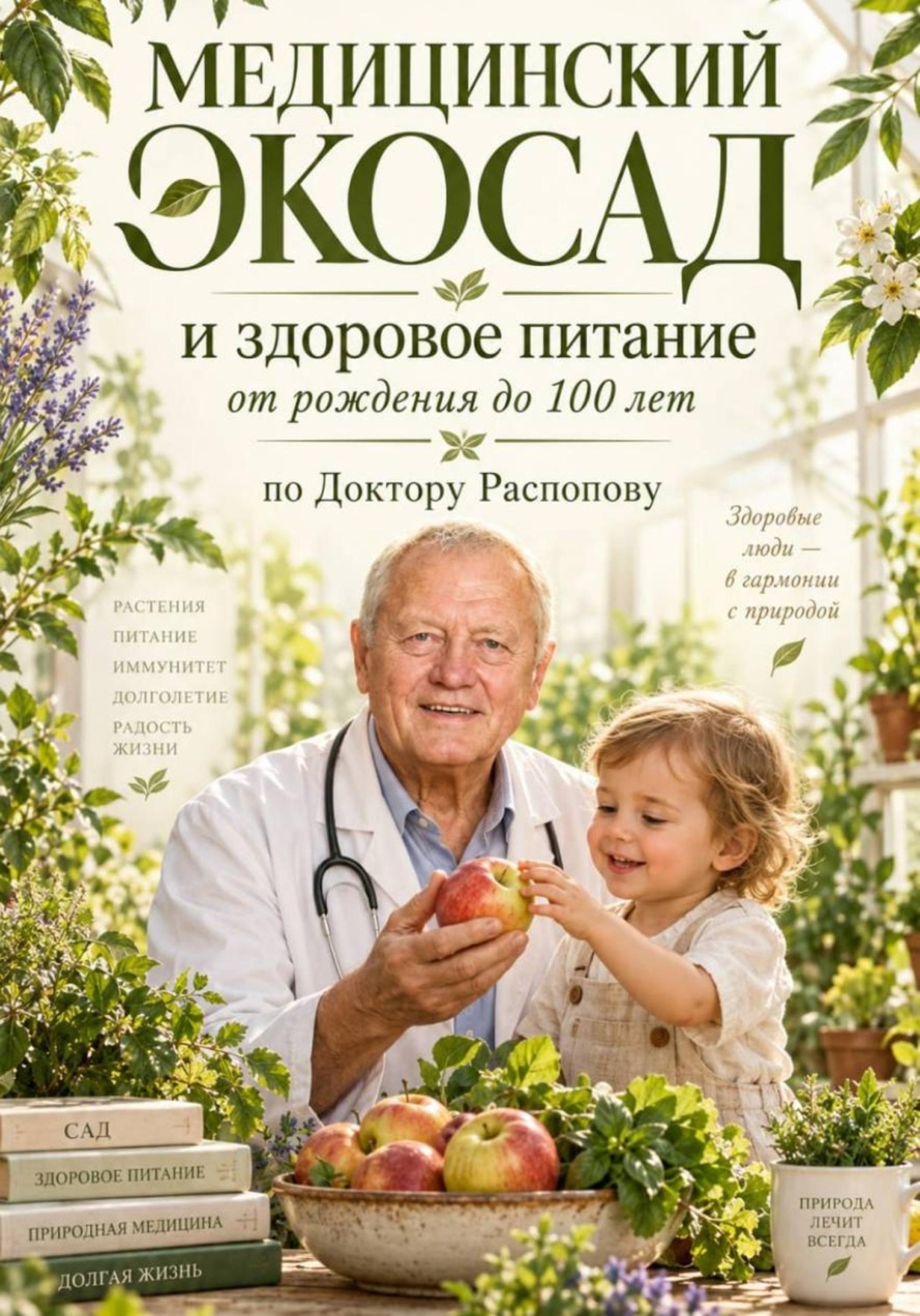 Обложка книги «Медицинский экосад и здоровое питание от рождения до 100 лет по Доктору Распопову»