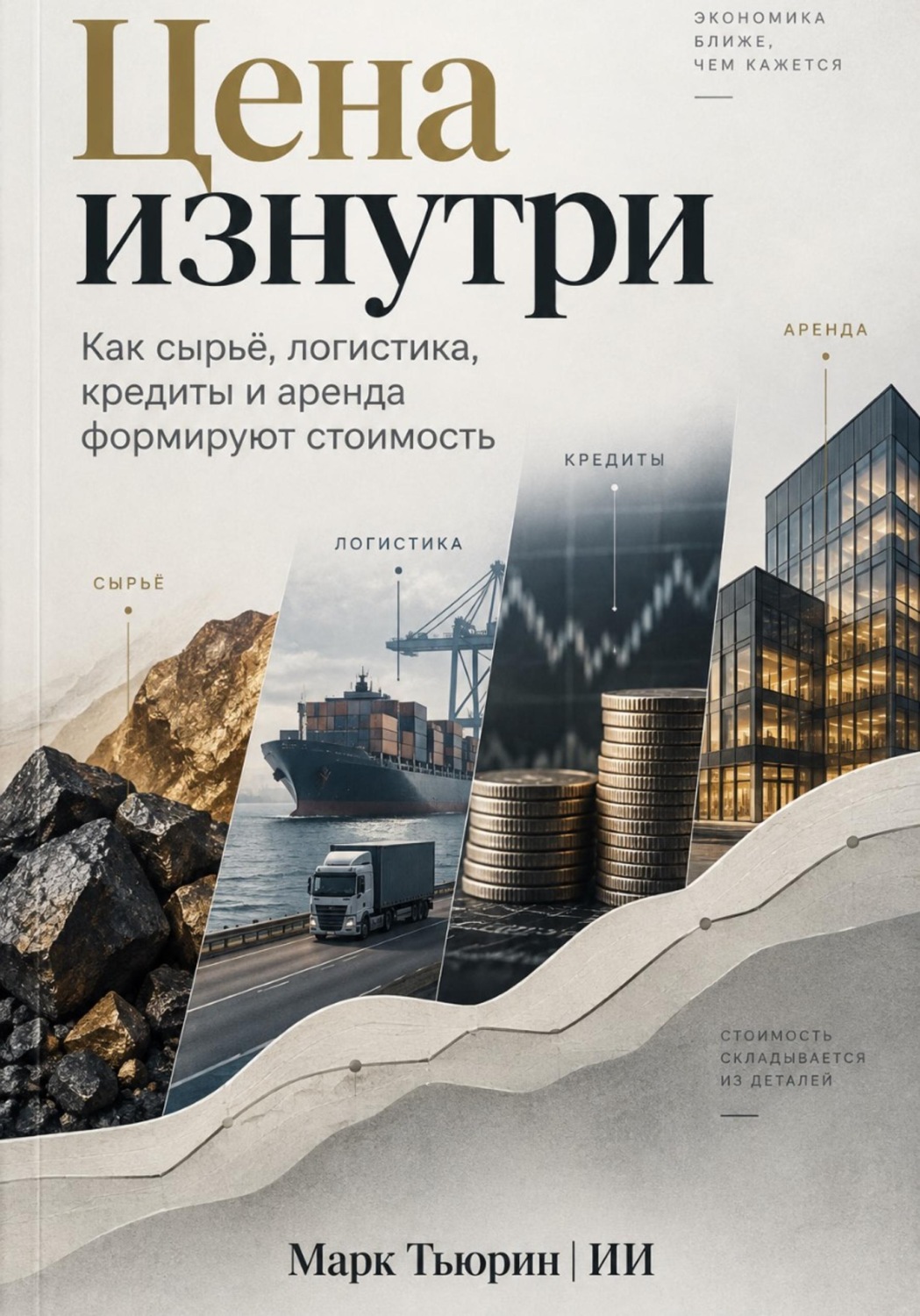 Обложка книги «Цена изнутри: Как сырьё, логистика, кредиты и аренда формируют стоимость»