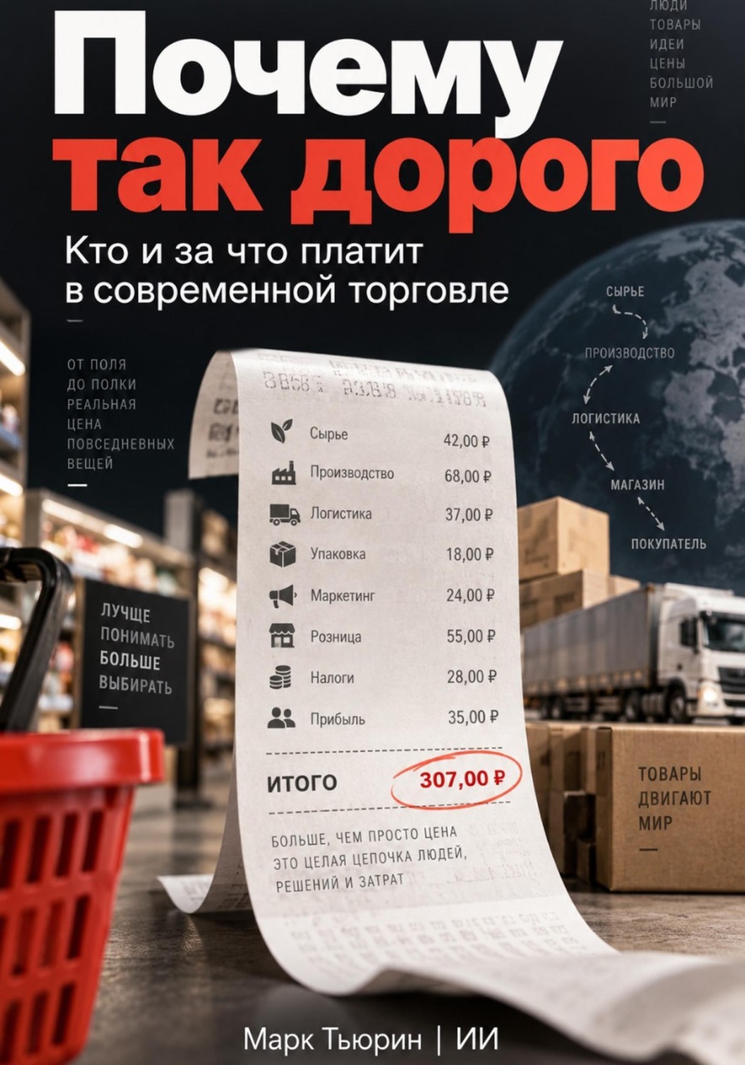 Обложка книги «Почему так дорого: Кто и за что платит в современной торговле»
