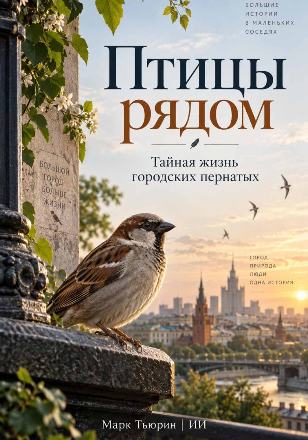 Обложка книги «Птицы рядом: Тайная жизнь городских пернатых»