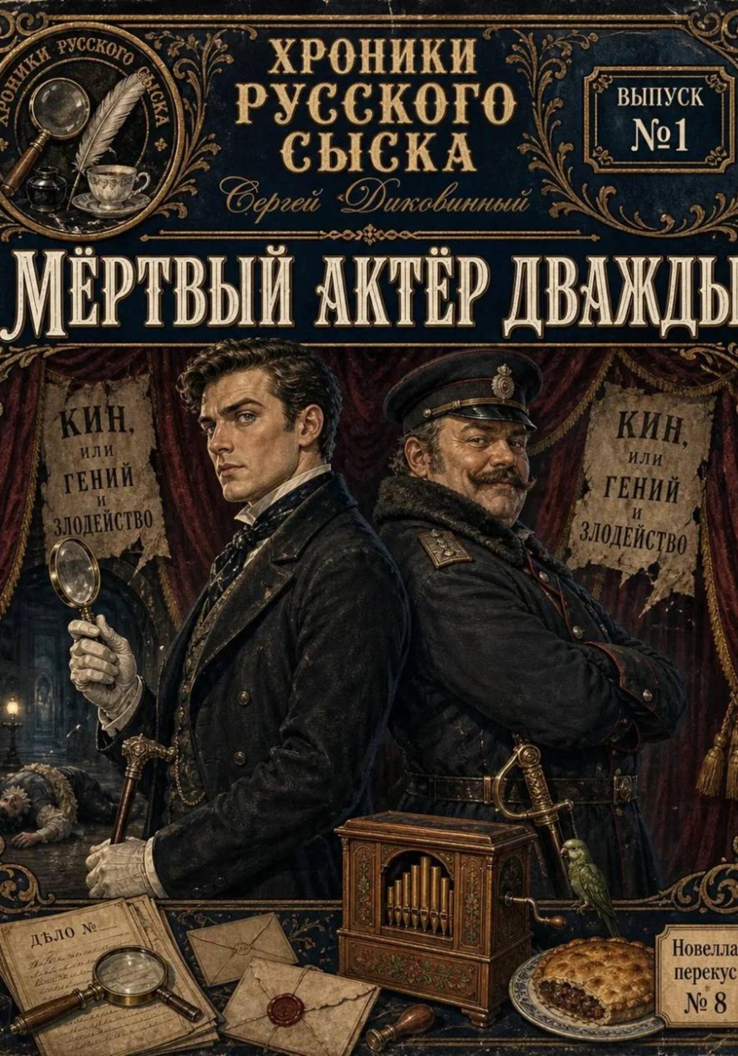 Обложка книги «ХРОНИКИ РУССКОГО СЫСКА. Выпуск первый. МЁРТВЫЙ АКТЁР ДВАЖДЫ»