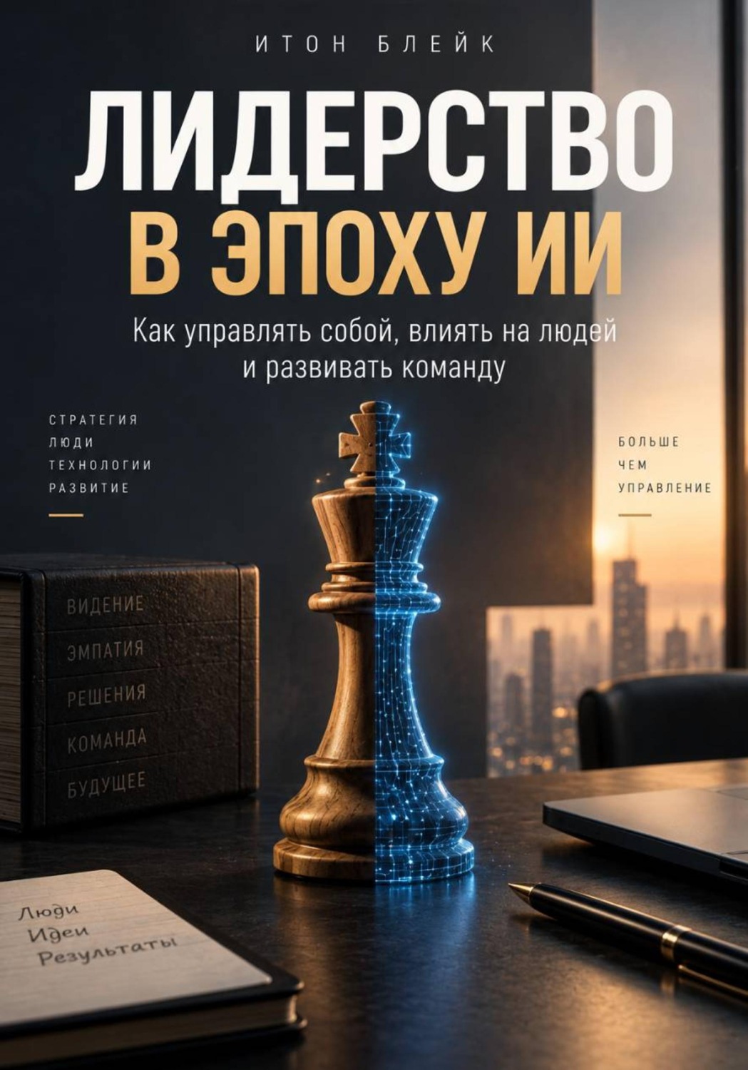 Обложка книги «Лидерство в эпоху ИИ. Как управлять собой, влиять на людей и развивать команду»