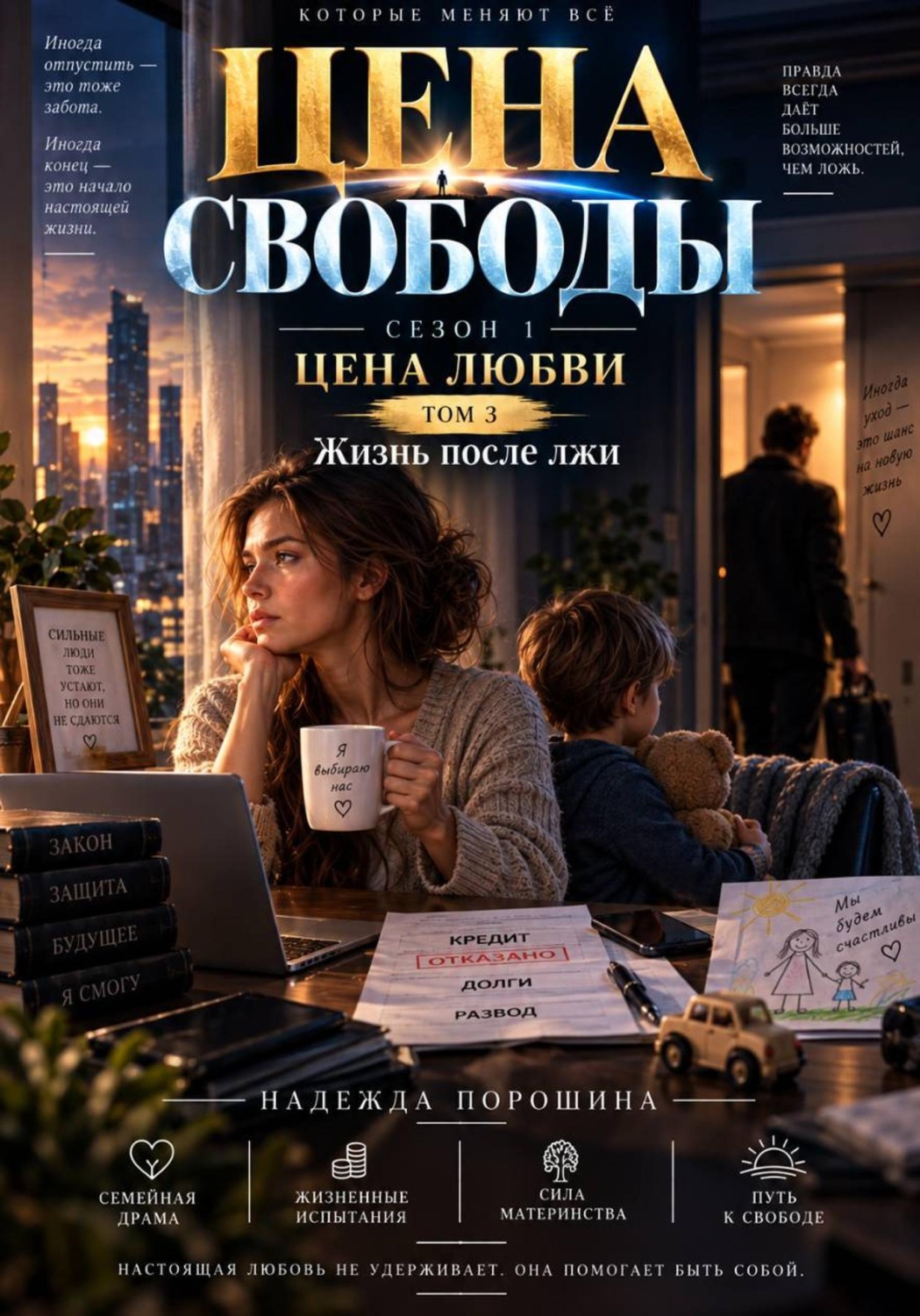 Обложка книги «Цена свободы. Сезон 1. Цена любви. Том 3. Жизнь после лжи»