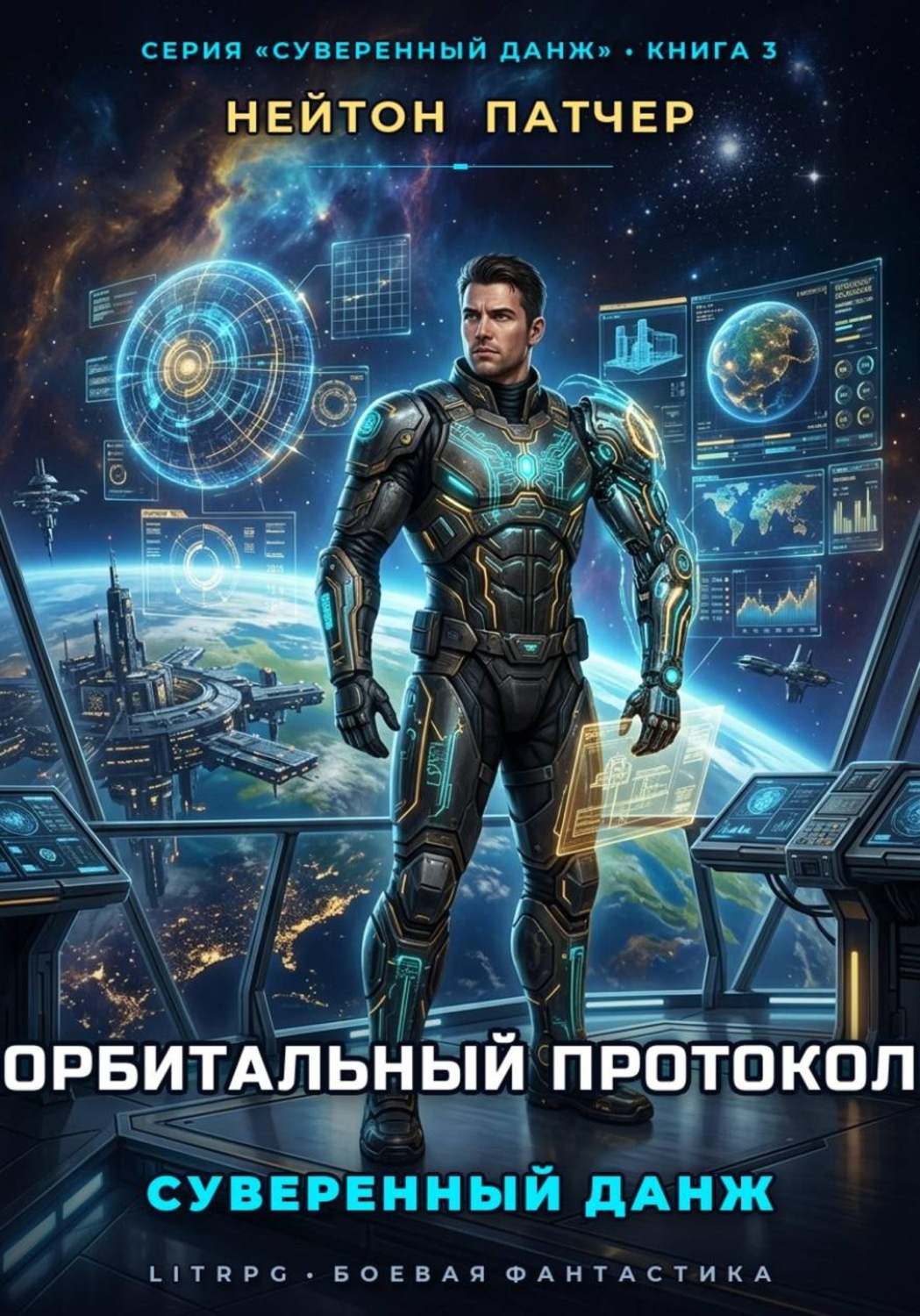 Обложка книги «Орбитальный протокол: Суверенный данж против Главного Сервера и мегакорпораций»
