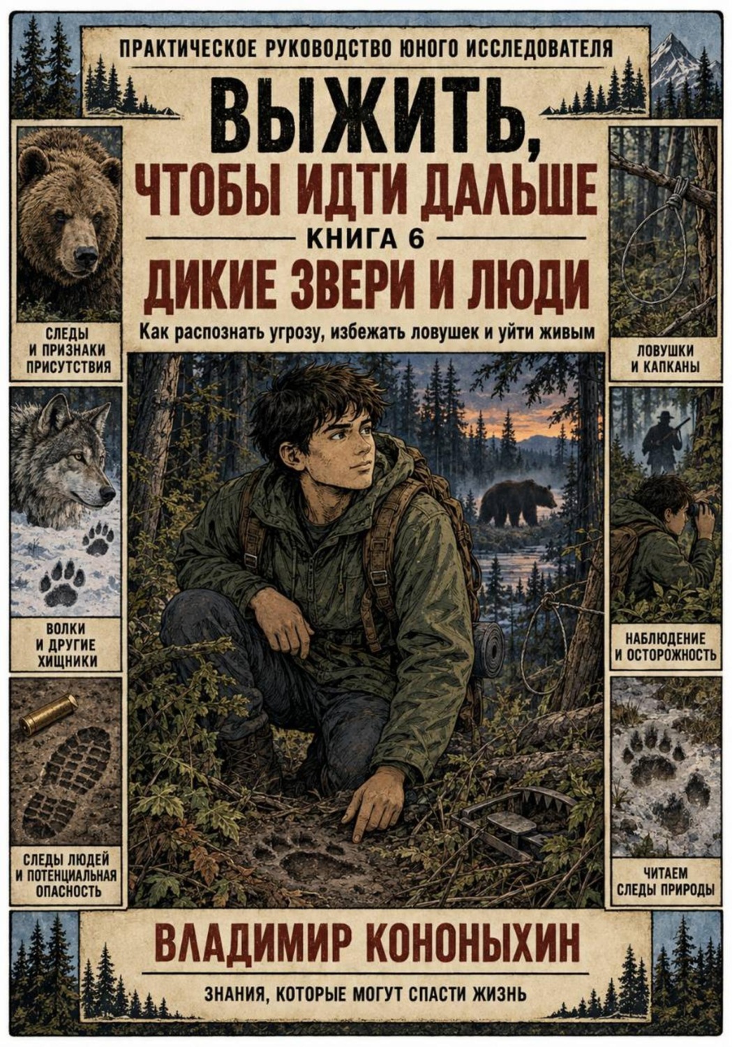 Обложка книги «Выжить, чтобы идти дальше. Книга 6. Дикие звери и люди»