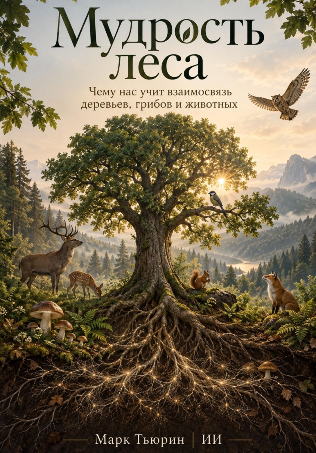 Обложка книги «Мудрость леса: Чему нас учит взаимосвязь деревьев, грибов и животных»