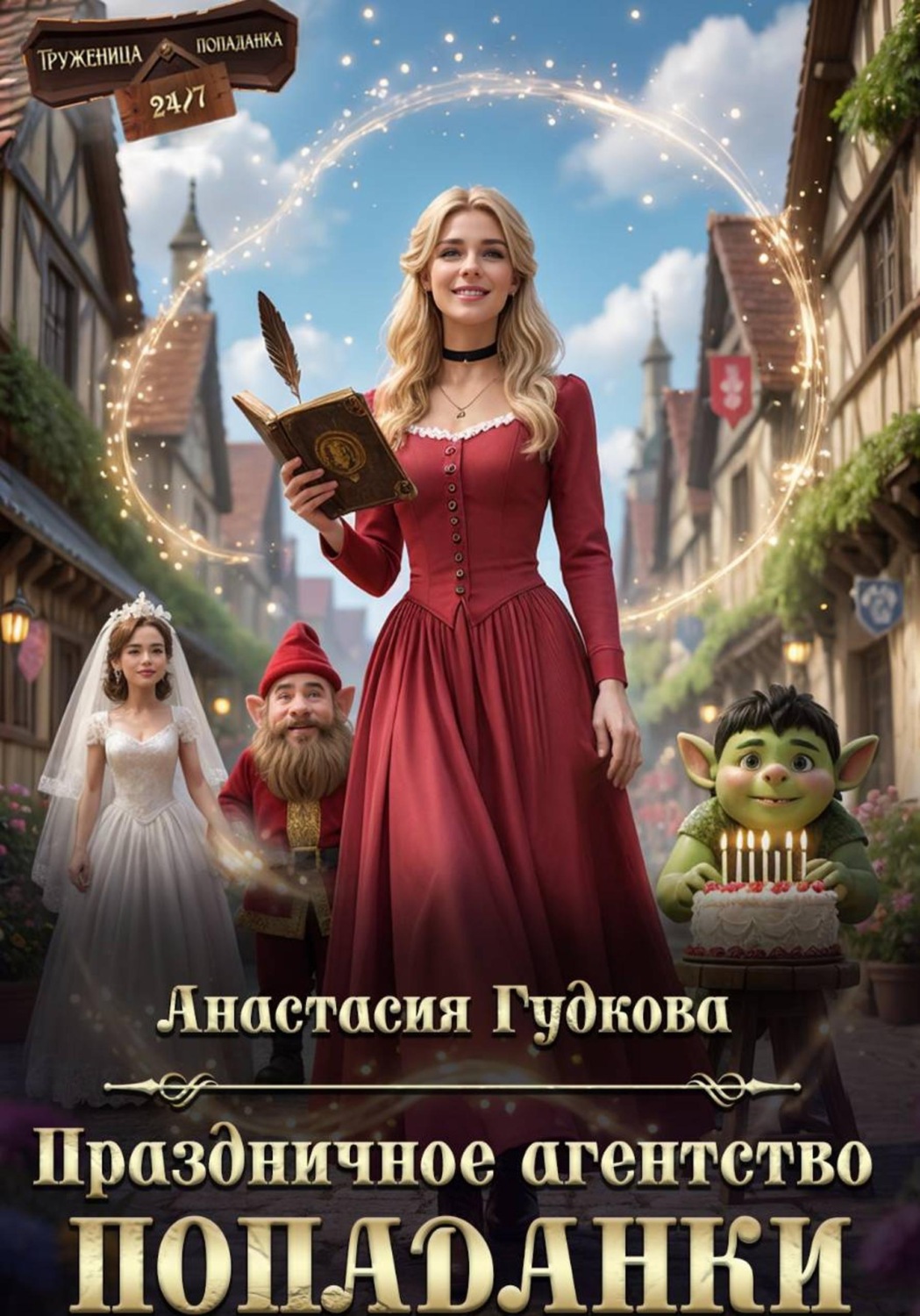 Обложка книги «Праздничное агентство попаданки»