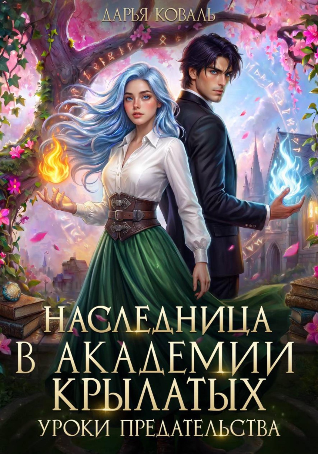 Обложка книги «Наследница в Академии Крылатых. Уроки предательства»