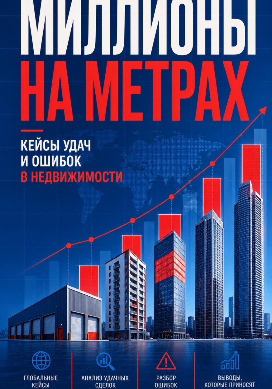Обложка книги «Миллионы на метрах: кейсы удач и ошибок в недвижимости.»