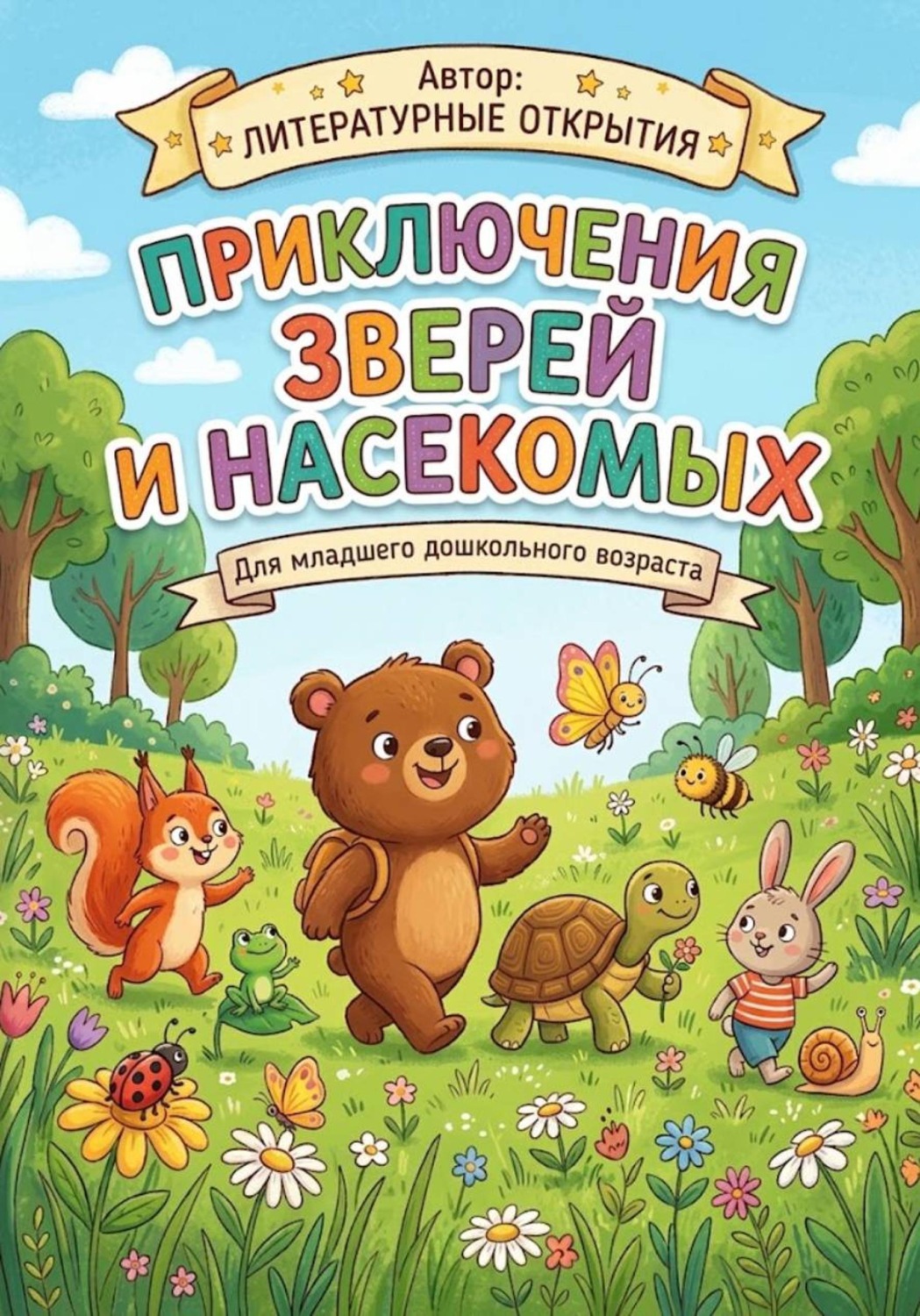 Обложка книги «Приключения зверей и насекомых»