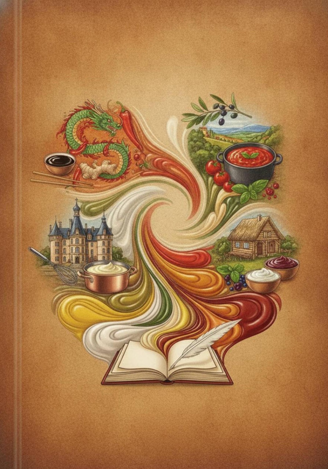 Обложка книги «АВТОРСКИЕ СОУСЫ ОТ "RaLen" А также популярные соусы: ИТАЛЬЯНСКОЙ, ФРАНЦУЗСКОЙ, КИТАЙСКОЙ, РУССКОЙ КУХНИ И ДРУГИЕ РЕЦЕПТЫ ЗАПРАВОК И ПОДЛИВОК.»
