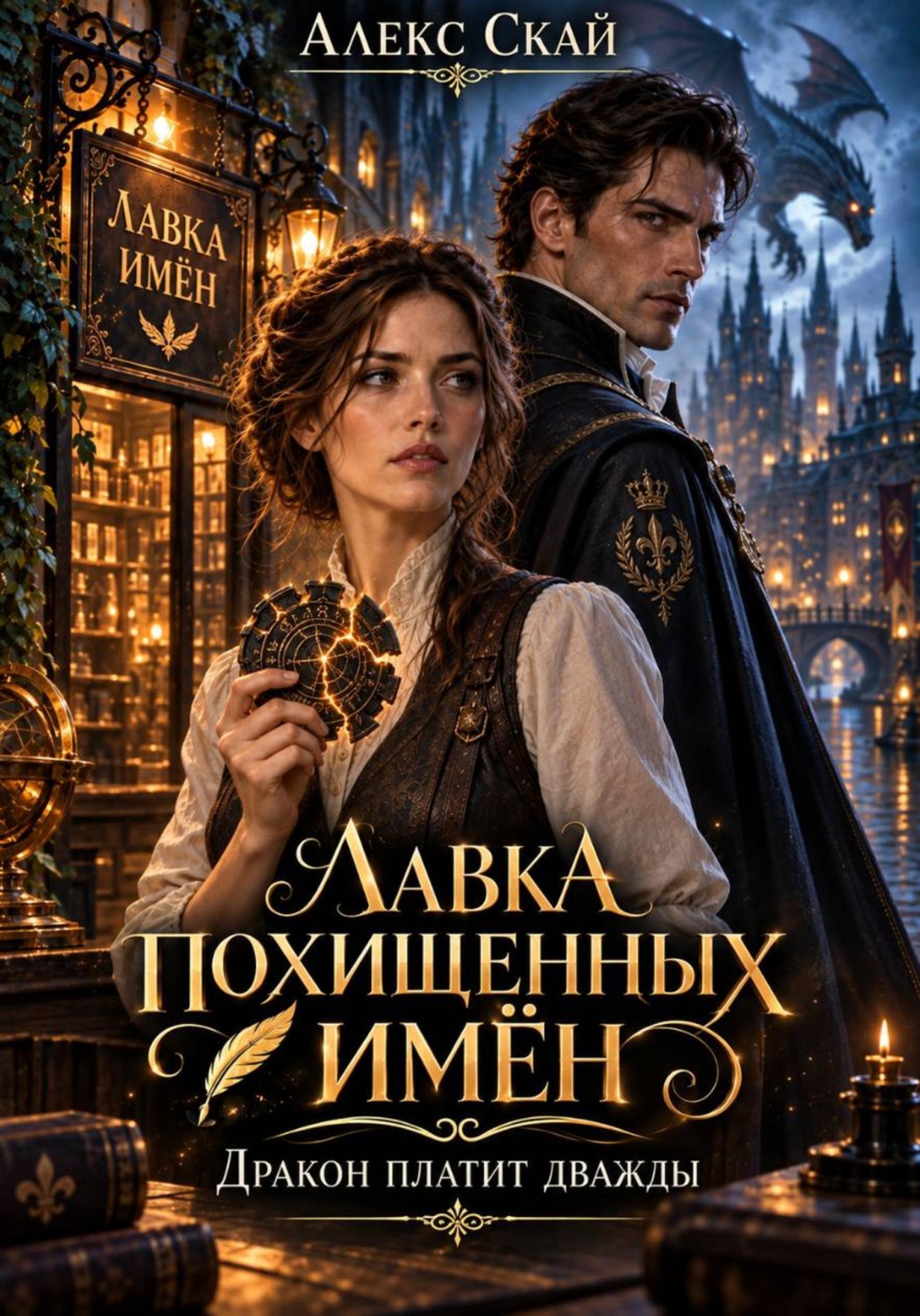 Обложка книги «Лавка похищенных имён. Дракон платит дважды»