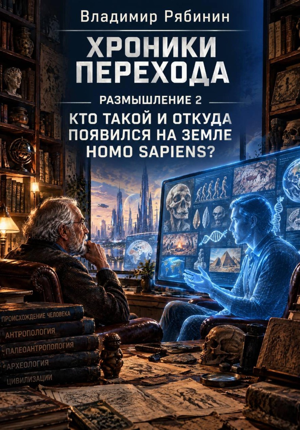Обложка книги «Хроники Перехода. Размышление 2. Кто такой и откуда на Земле появился Homo sapiens?»