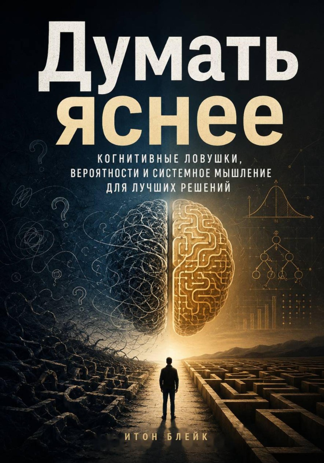 Обложка книги «Думать яснее. Когнитивные ловушки, вероятности и системное мышление для лучших решений»