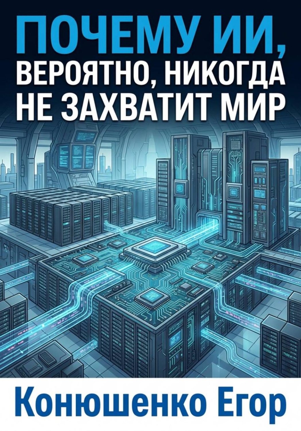 Обложка книги «Почему ИИ, вероятно, никогда не захватит мир»
