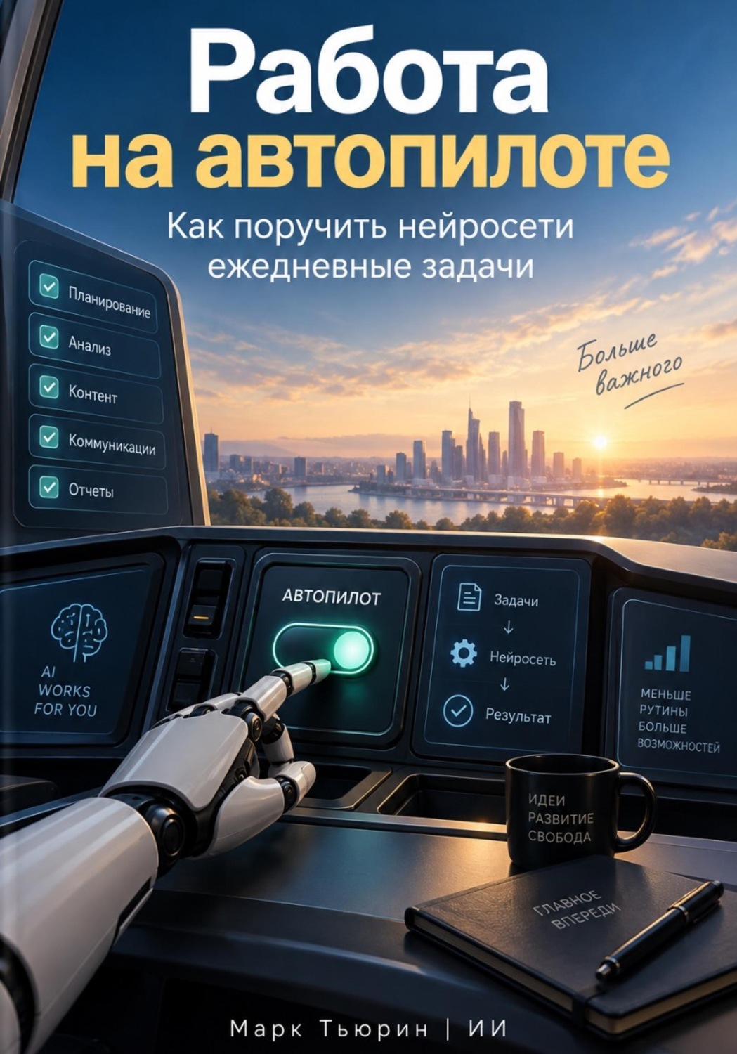 Обложка книги «Работа на автопилоте: Как поручить нейросети ежедневные задачи»