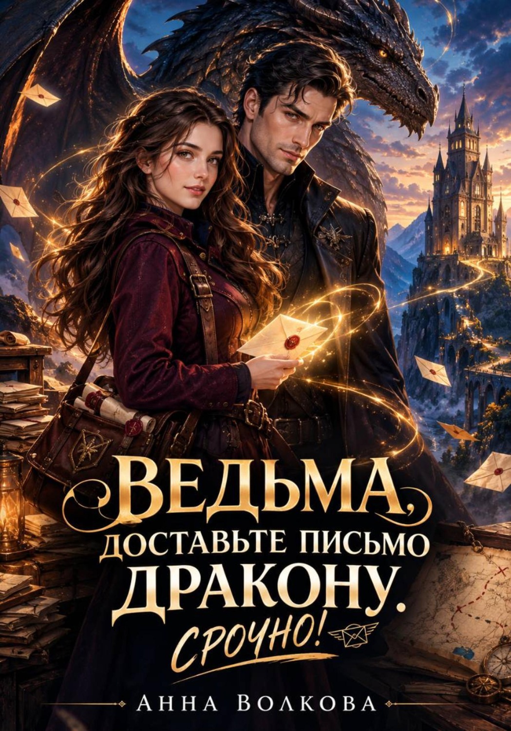 Обложка книги «Ведьма, доставьте письмо дракону. Срочно!»