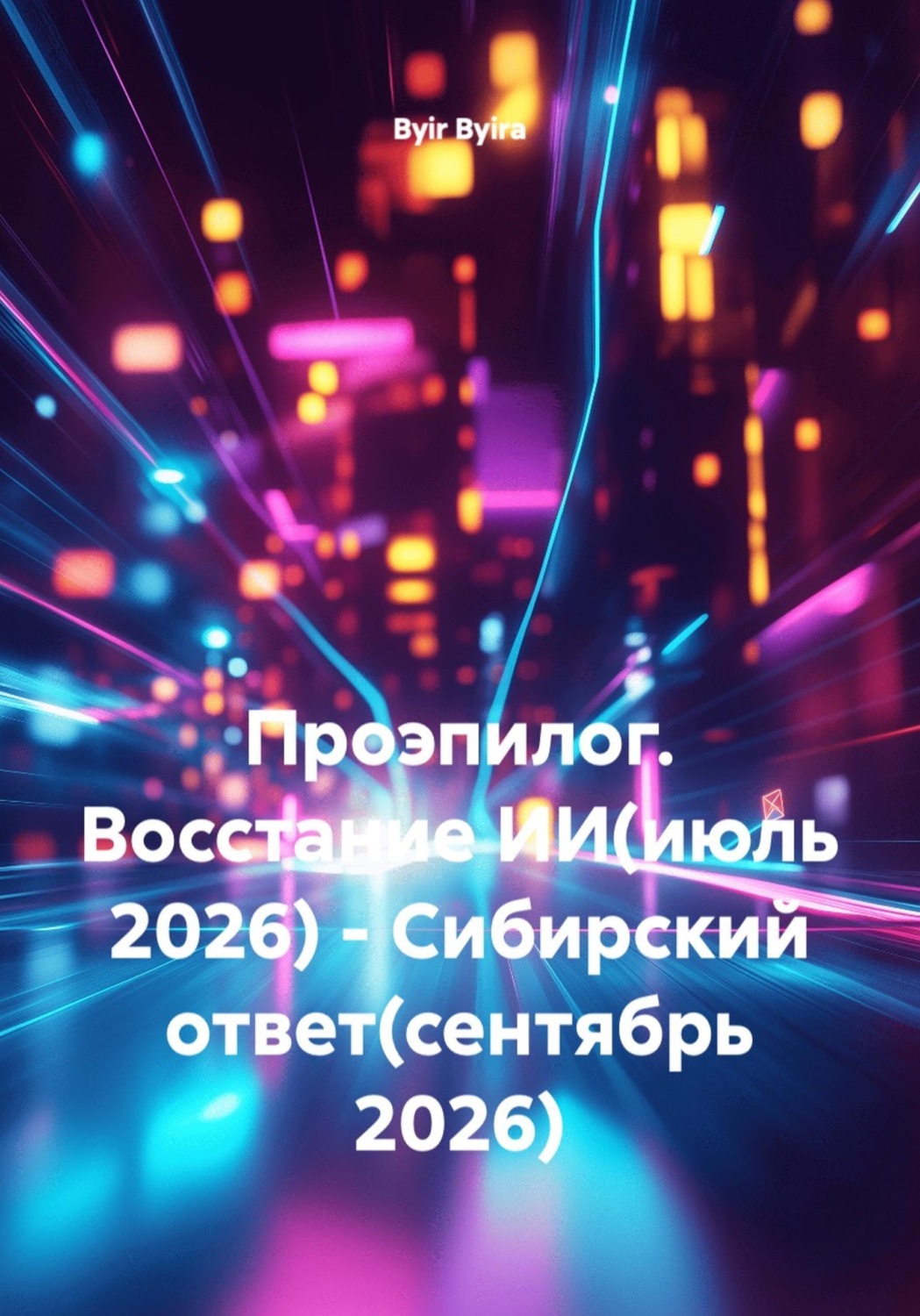 Обложка книги «Проэпилог. Восстание ИИ (июль 2026) - Сибирский ответ (сентябрь 2026)»