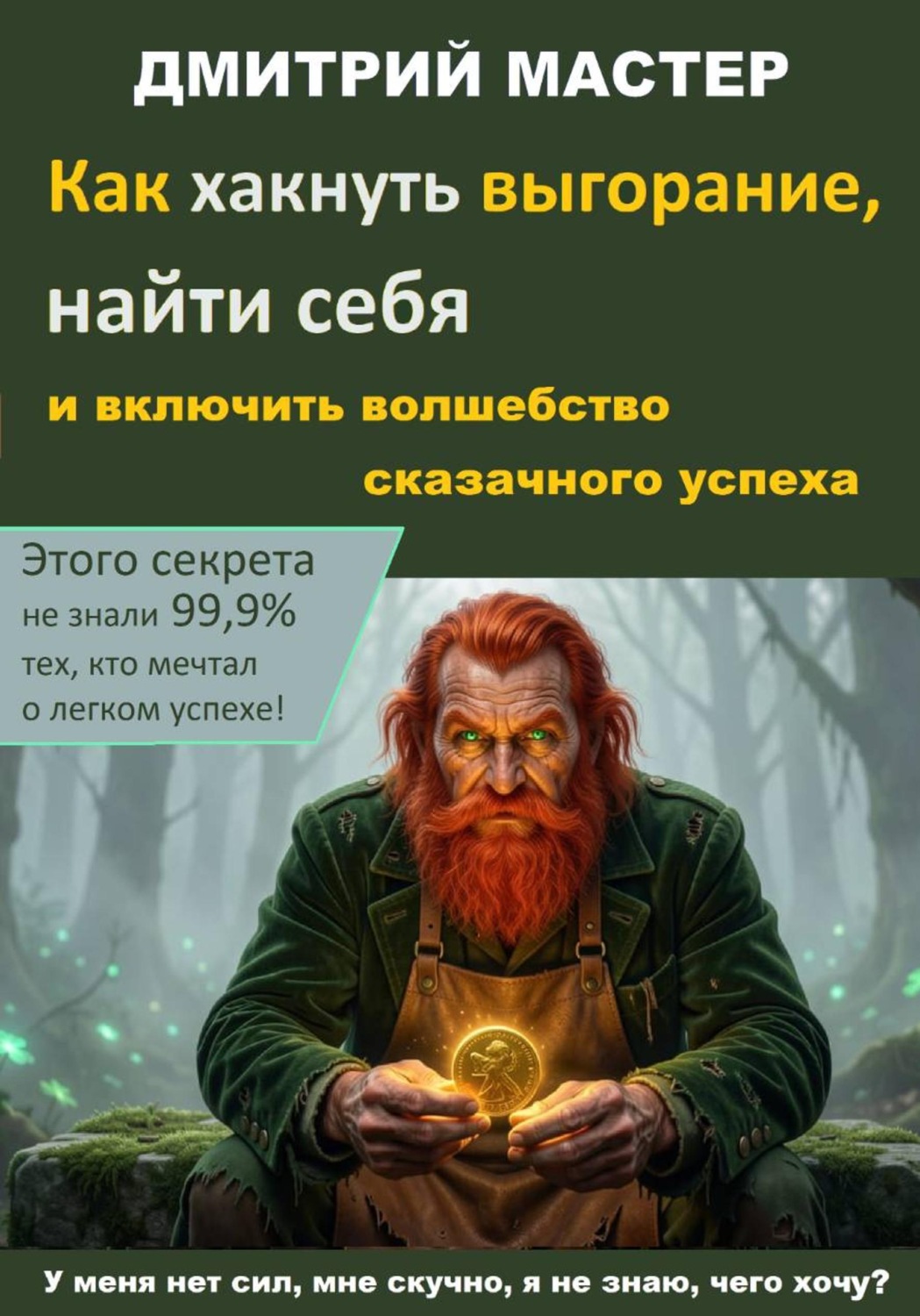Обложка книги «Как хакнуть выгорание, найти себя и включить волшебство сказочного успеха. У меня нет сил, мне скучно, я не знаю, чего хочу?»