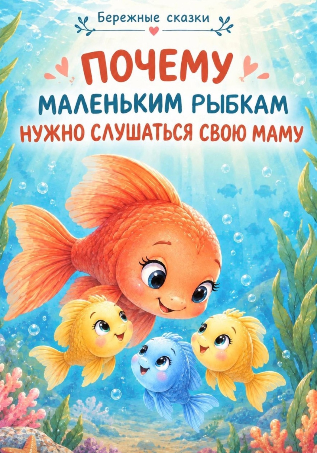 Обложка книги «Почему маленьким рыбкам нужно слушать маму»