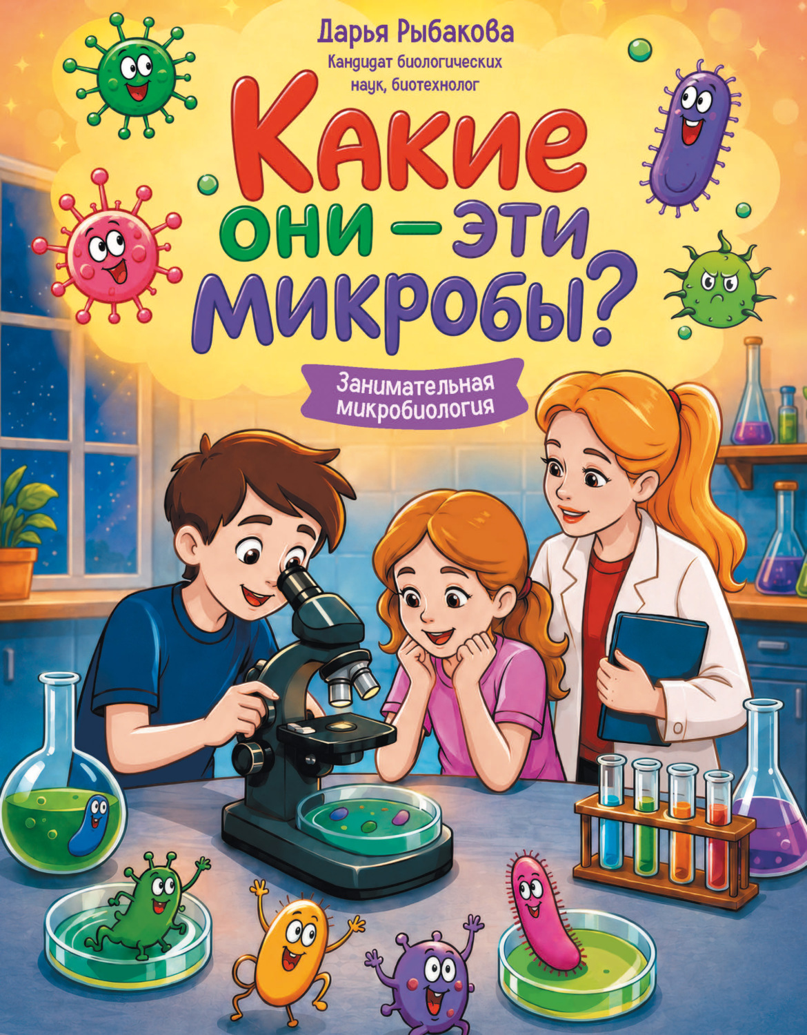 Обложка книги «Какие они – эти микробы? Занимательная микробиология»