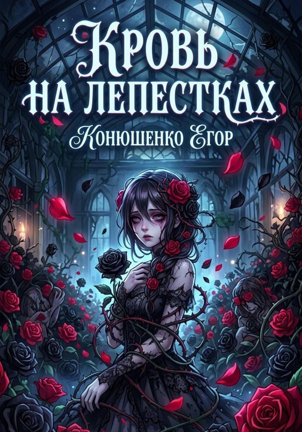 Обложка книги «Кровь на лепестках»