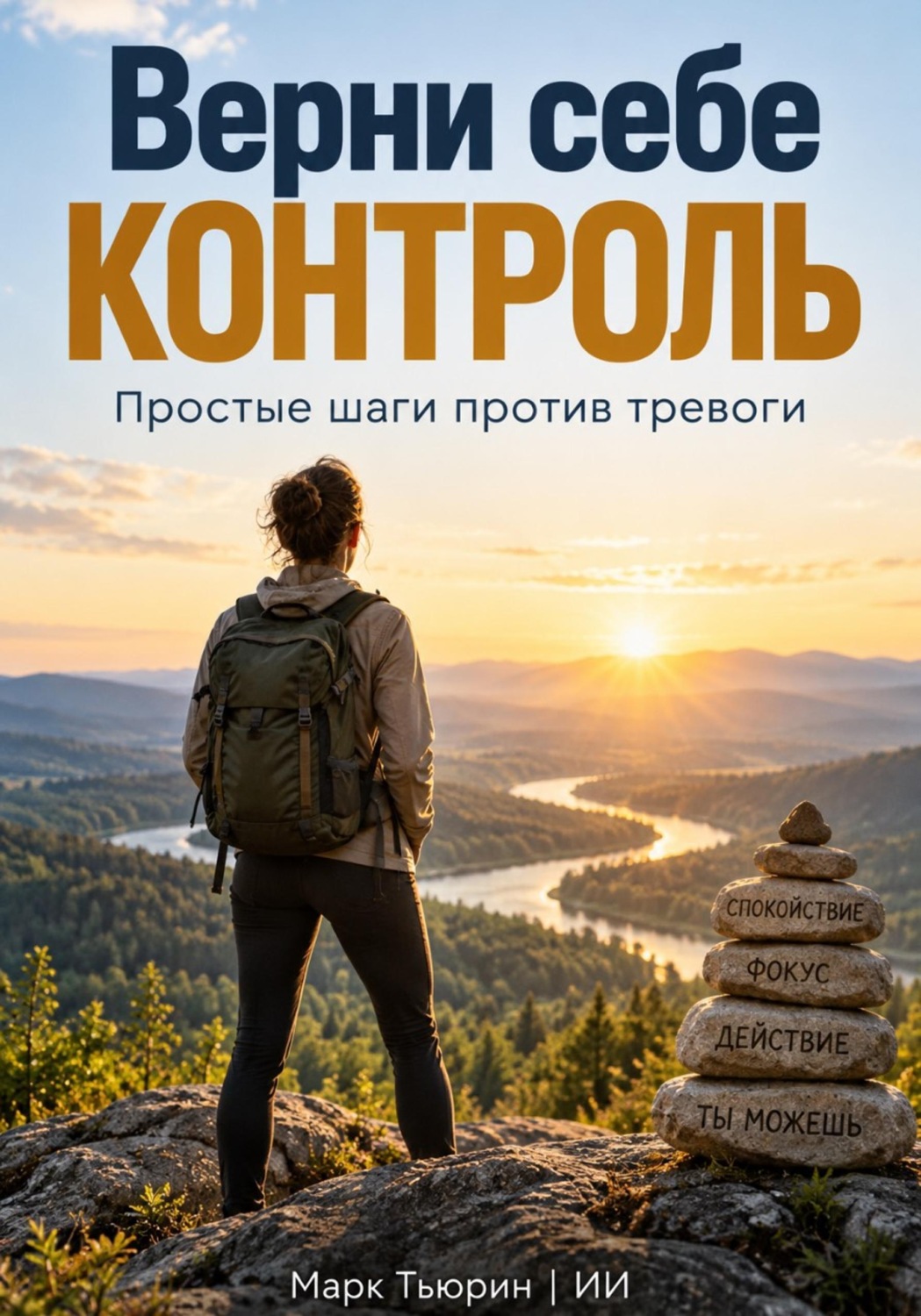 Обложка книги «Верни себе контроль: Простые шаги против тревоги»