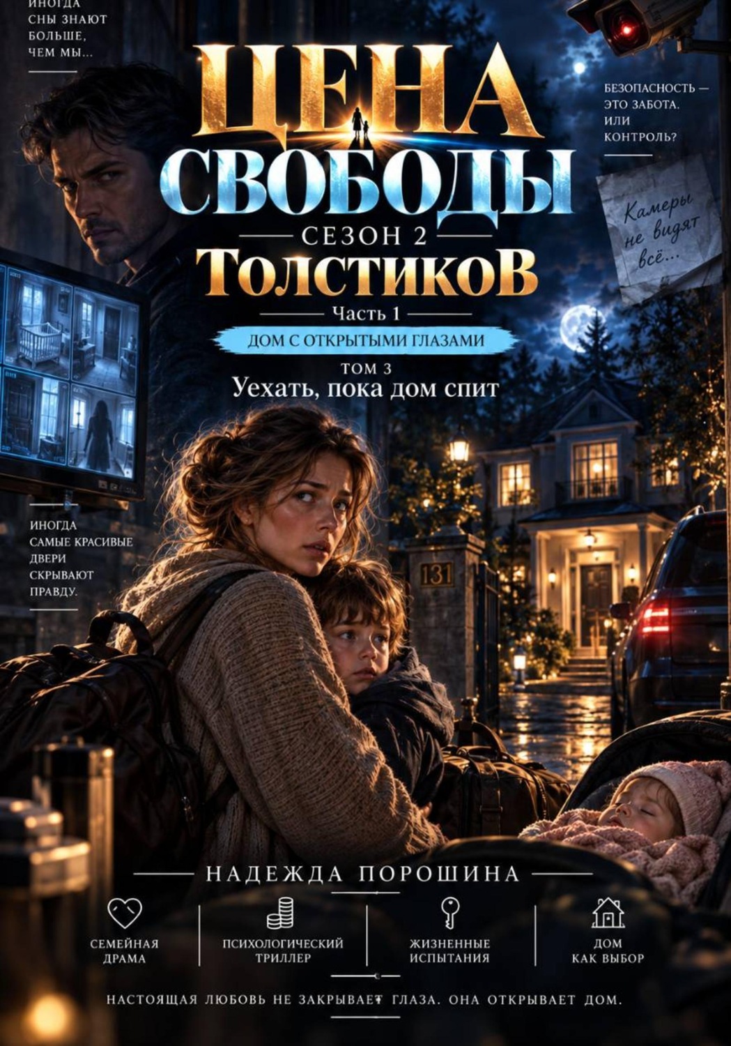 Обложка книги «Цена свободы. Сезон 2. Толстиков. Часть 1. Дом с открытыми глазами. ТОМ 3. Уехать, пока дом спит»