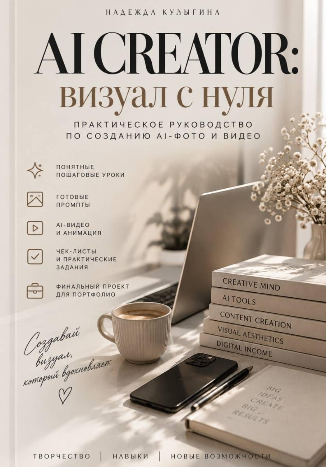 Обложка книги «AI CREATOR: визуал с нуля»