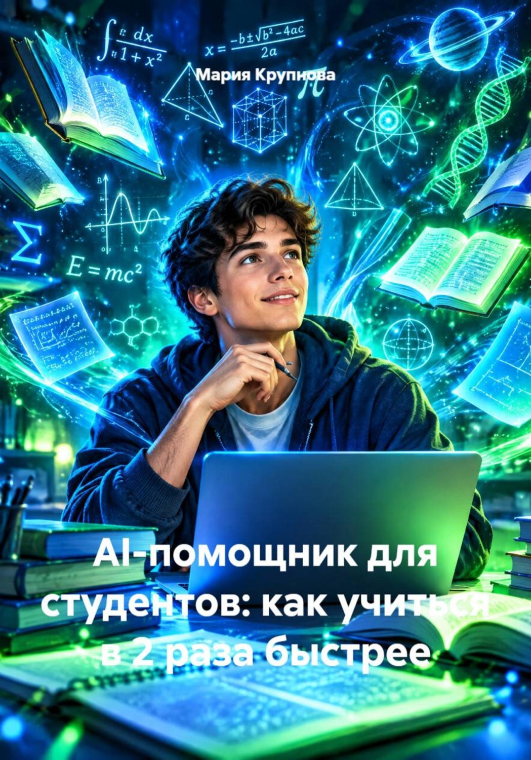 Обложка книги «AI-помощник для студентов: как учиться в 2 раза быстрее»
