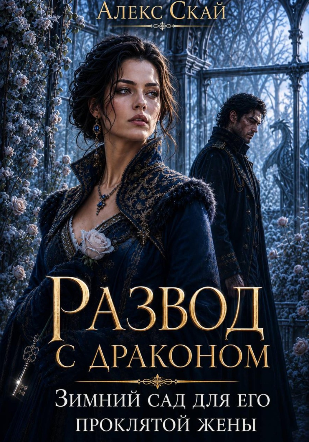 Обложка книги «Развод с драконом. Зимний сад для его проклятой жены»